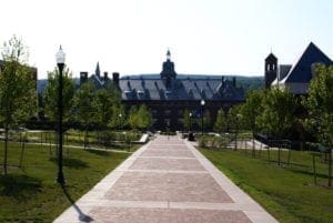 Mount Aloysius Pedestrian Mall Building contracted and designed by Leonard Fiore